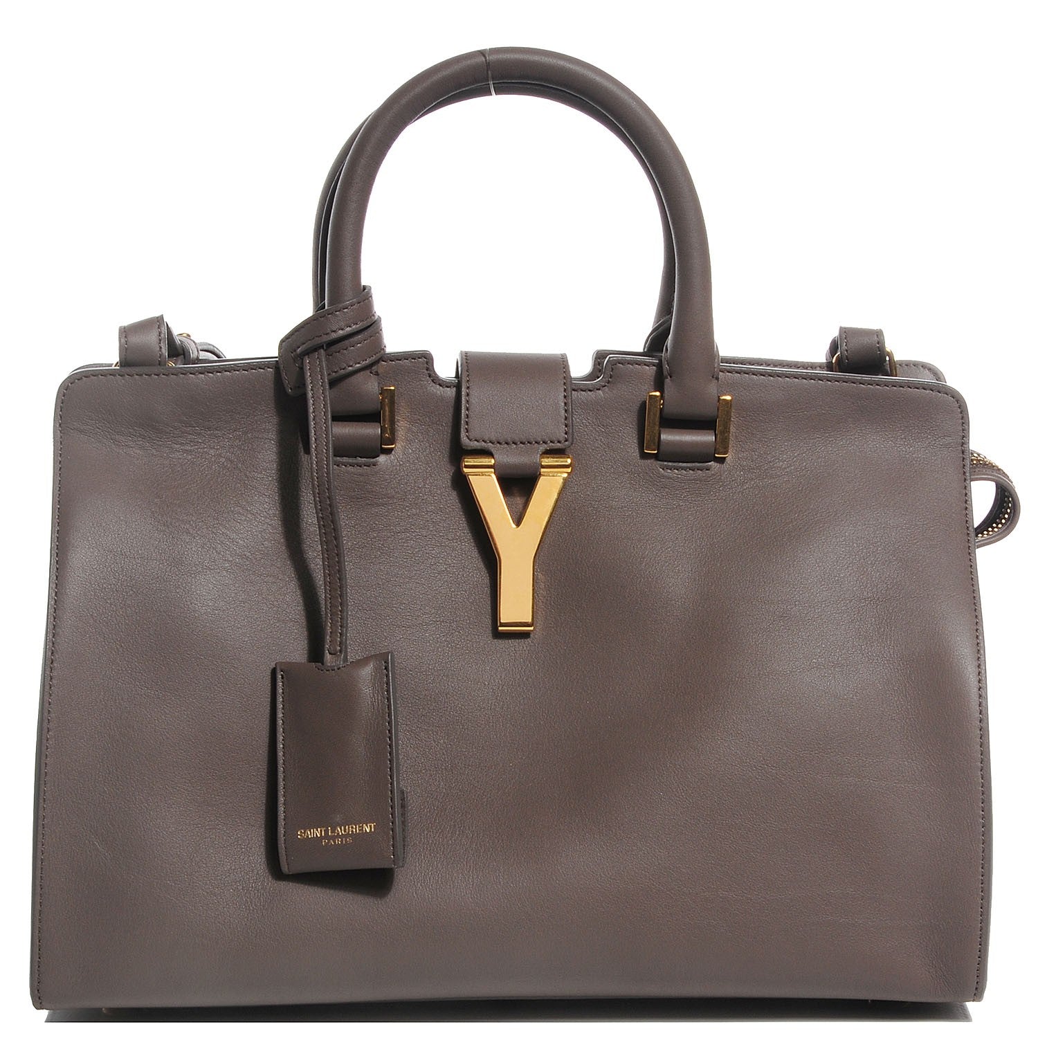 Saint Laurent Calfskin Small Classic Y Cabas Gray 1 of 7