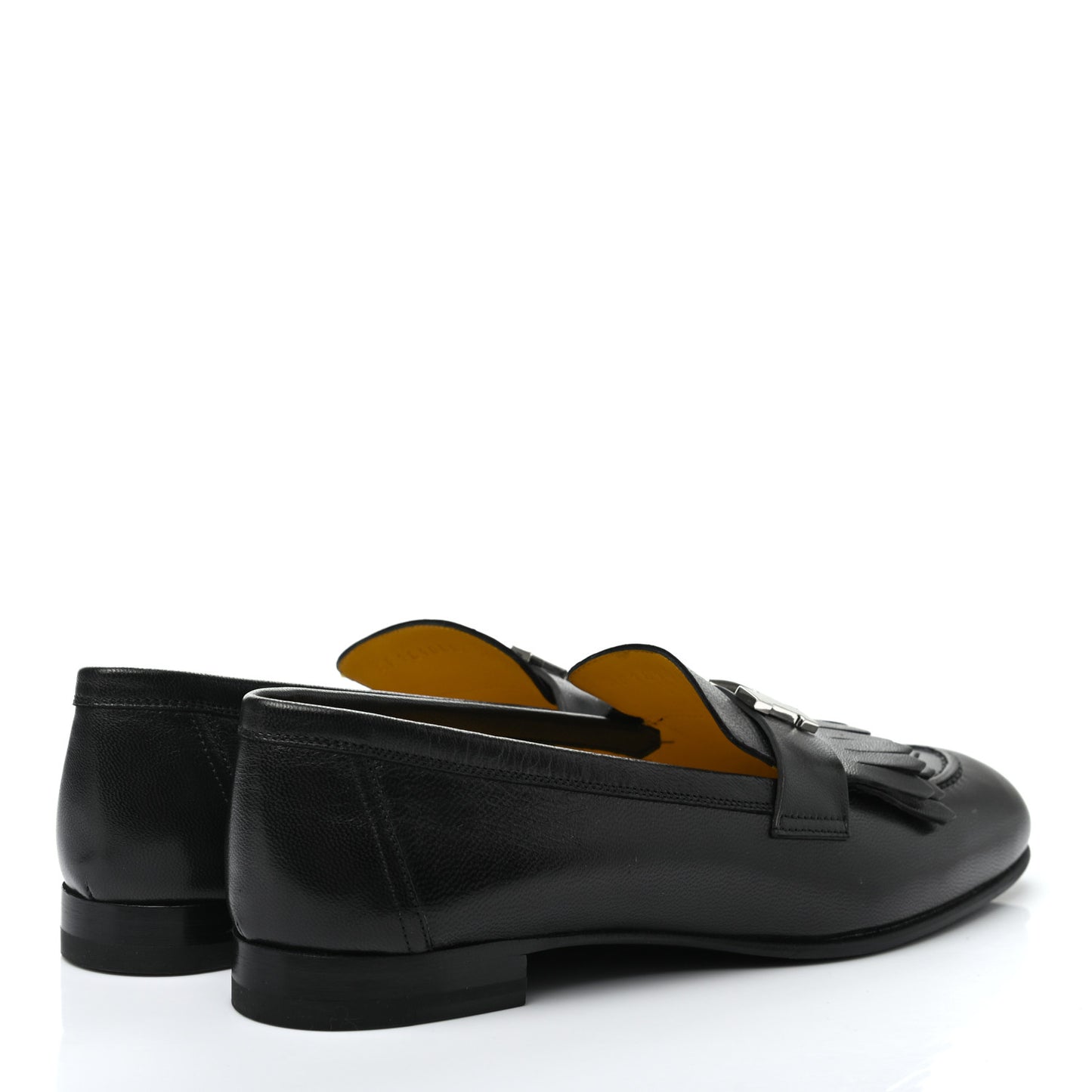 Goatskin Womens Royal Loafers 38 Black