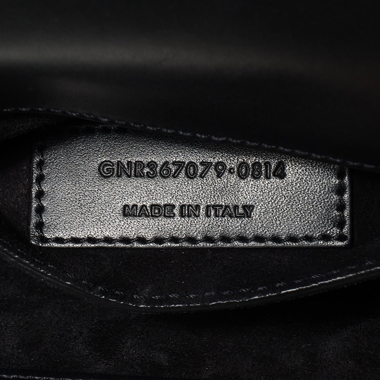 Leather Velvet Small Monogram Université Shoulder Bag Black