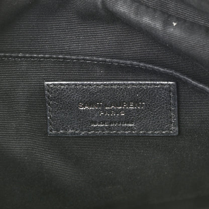 Saint Laurent Calfskin Matelasse Monogram Lou Camera Bag Sea Pebble 6 of 12