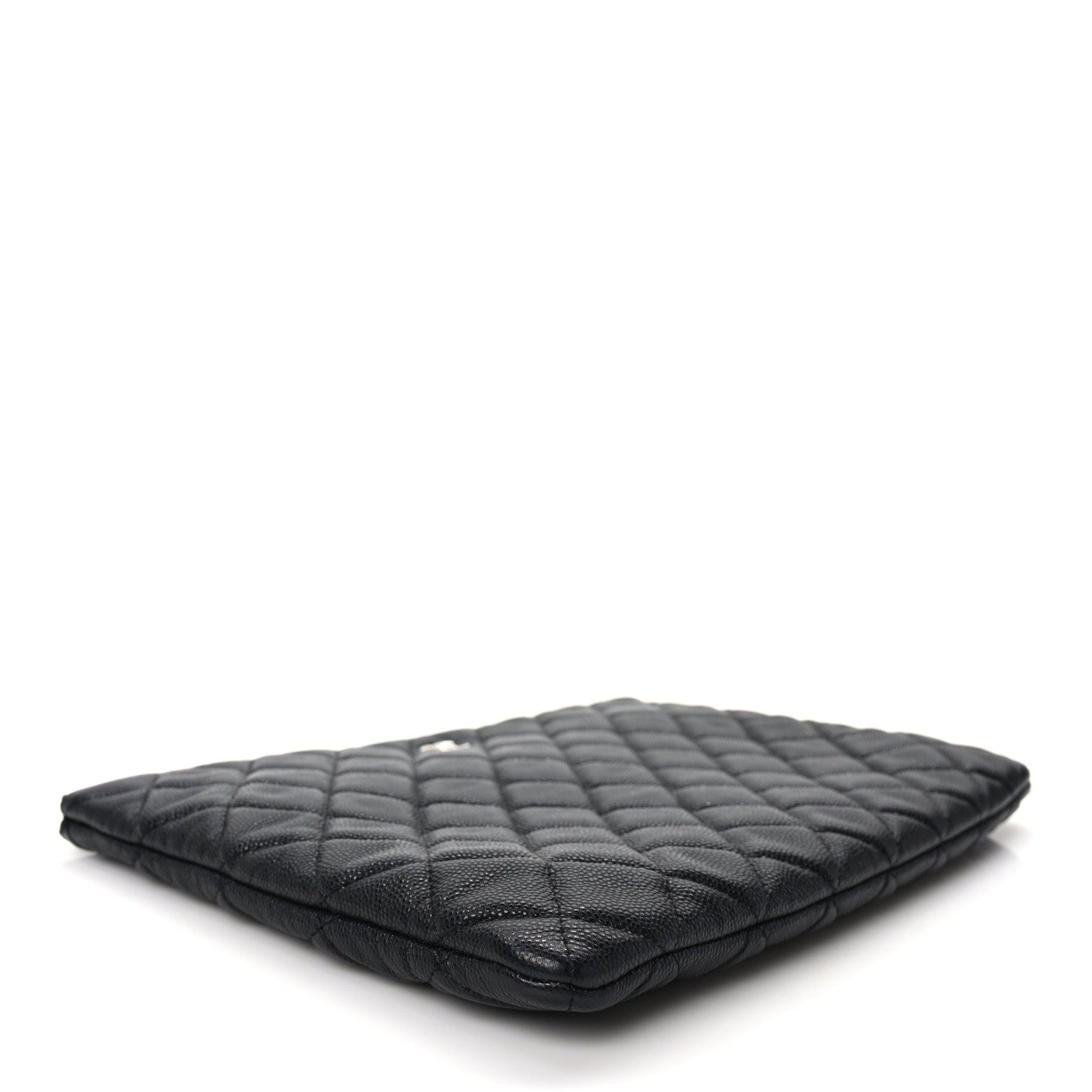 Chanel Caviar Quilted Medium Cosmetic Case Black 4 of 8