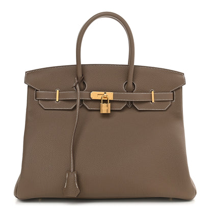Hermes Togo Birkin 35 Etoupe 1 of 9