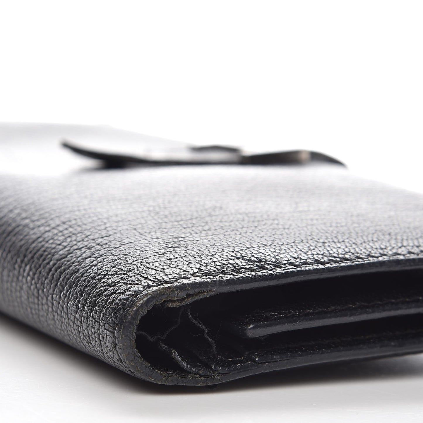Chevre Mysore Tri-Fold Bearn Wallet Black
