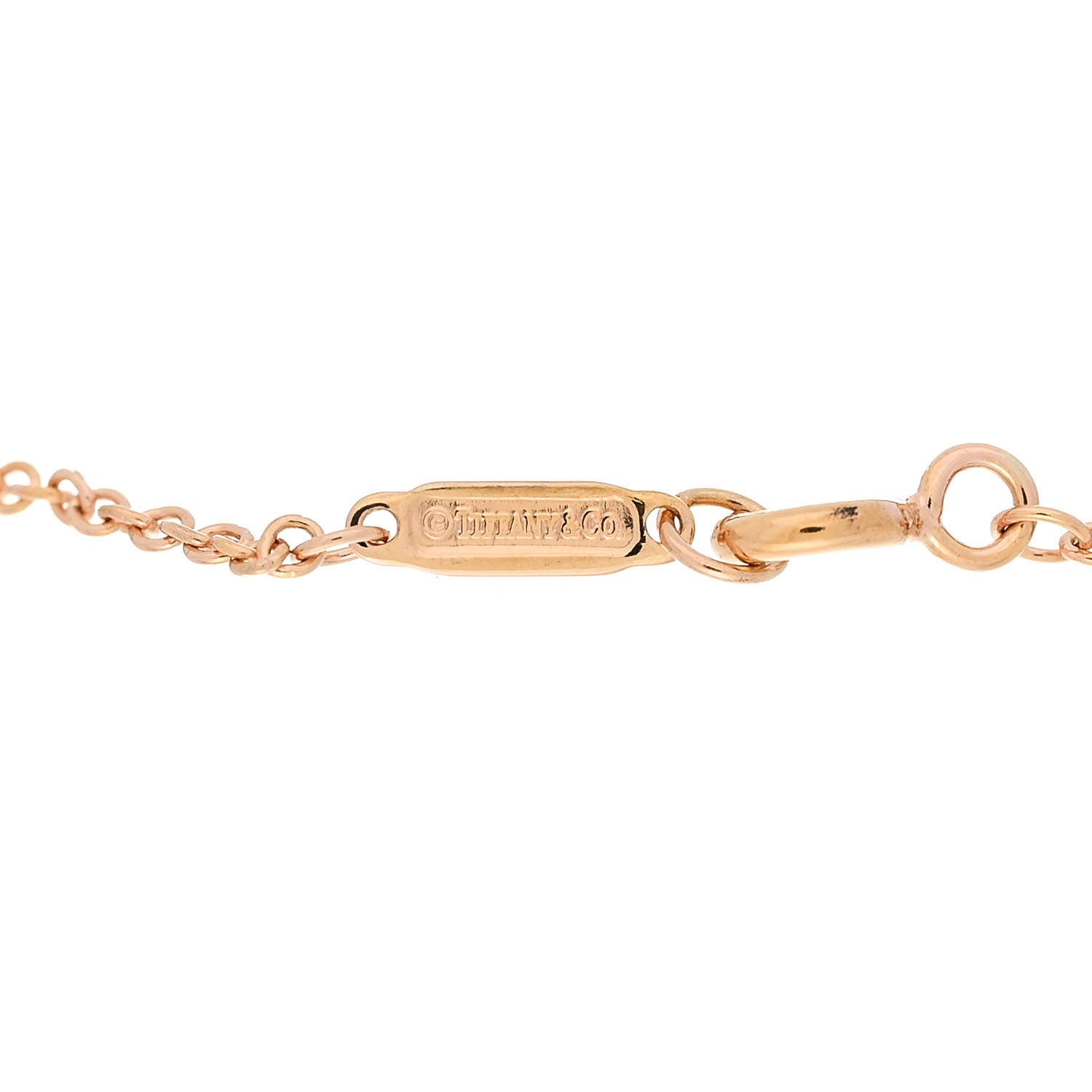 Tiffany 18K Rose Gold Diamond Atlas Bar Pierced Bracelet 3 of 5