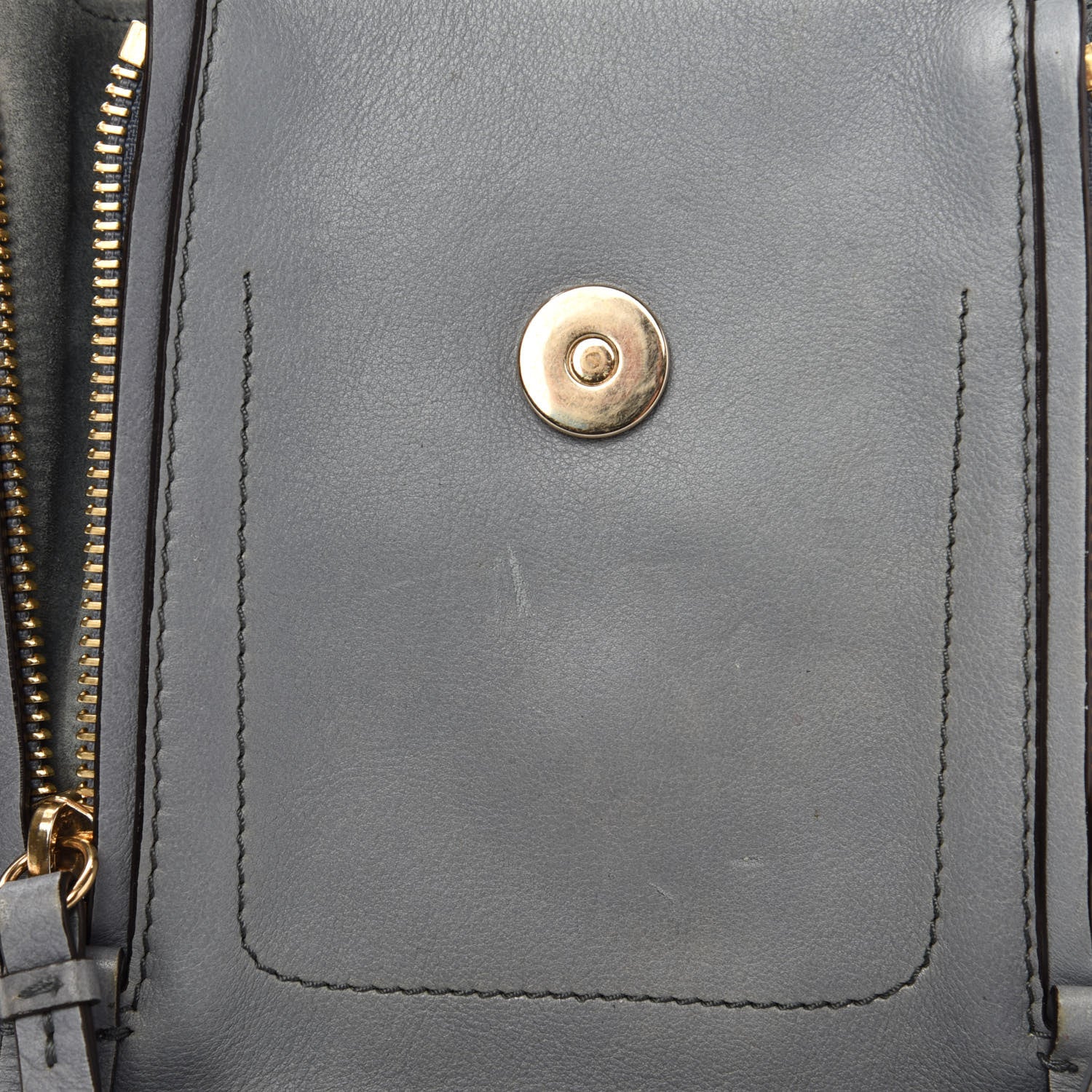 Chloe Suede Calfskin Mini Faye Backpack Airy Grey 11 of 14