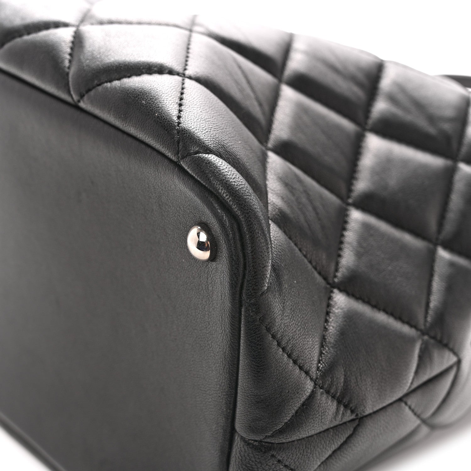 Chanel Lambskin Quilted Chic and Soft Shopping Tote Black 12 of 13