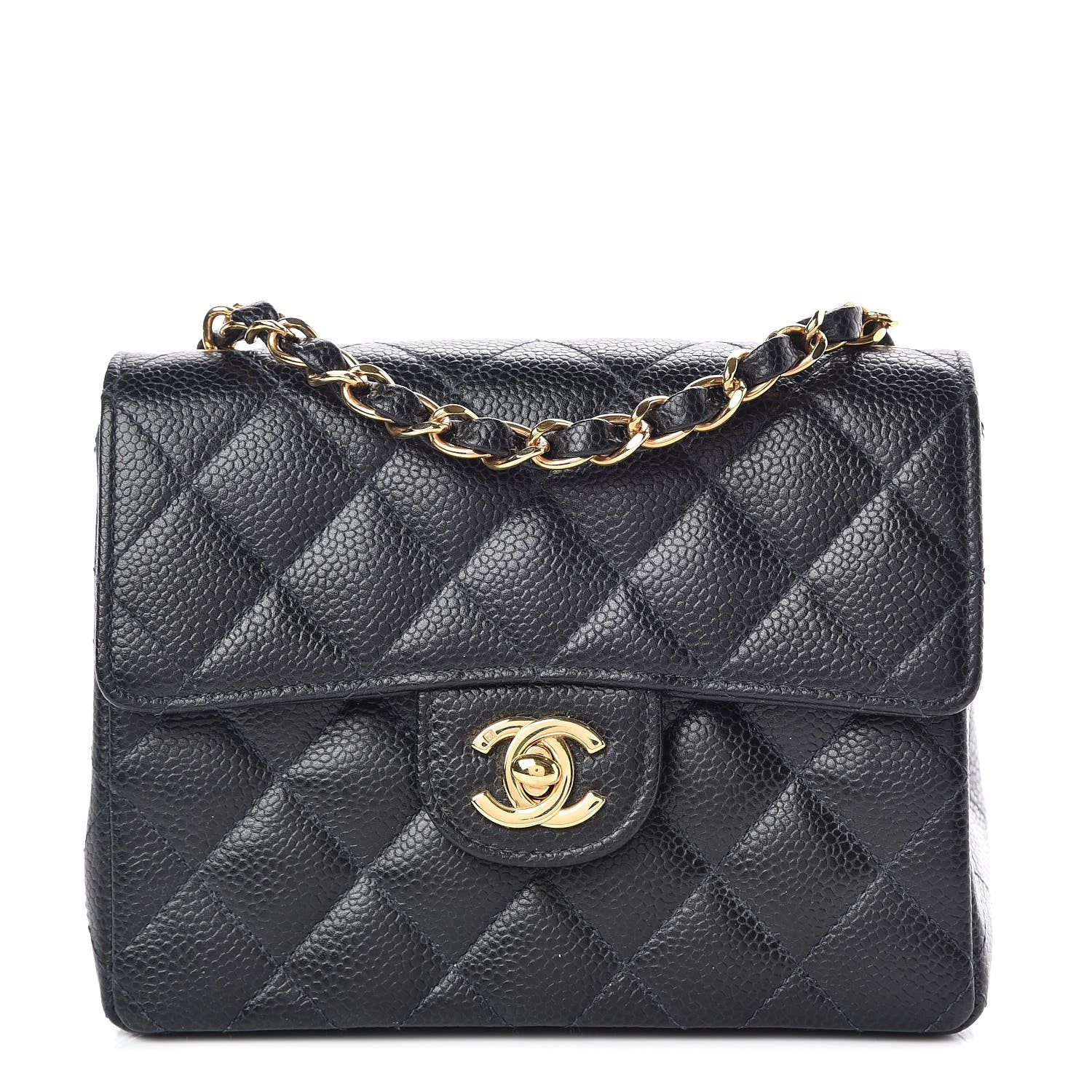 Chanel Caviar Quilted Mini Square Flap Black 1 of 9