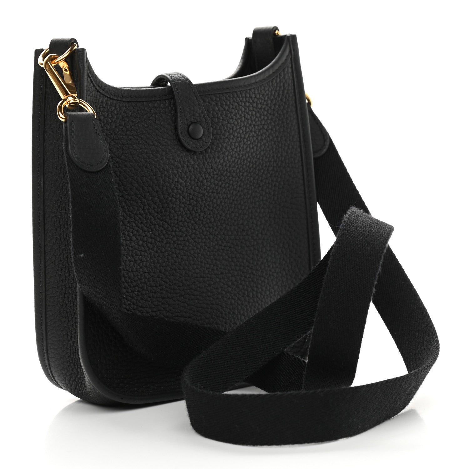 Hermes Taurillon Clemence Evelyne TPM Black 3 of 9