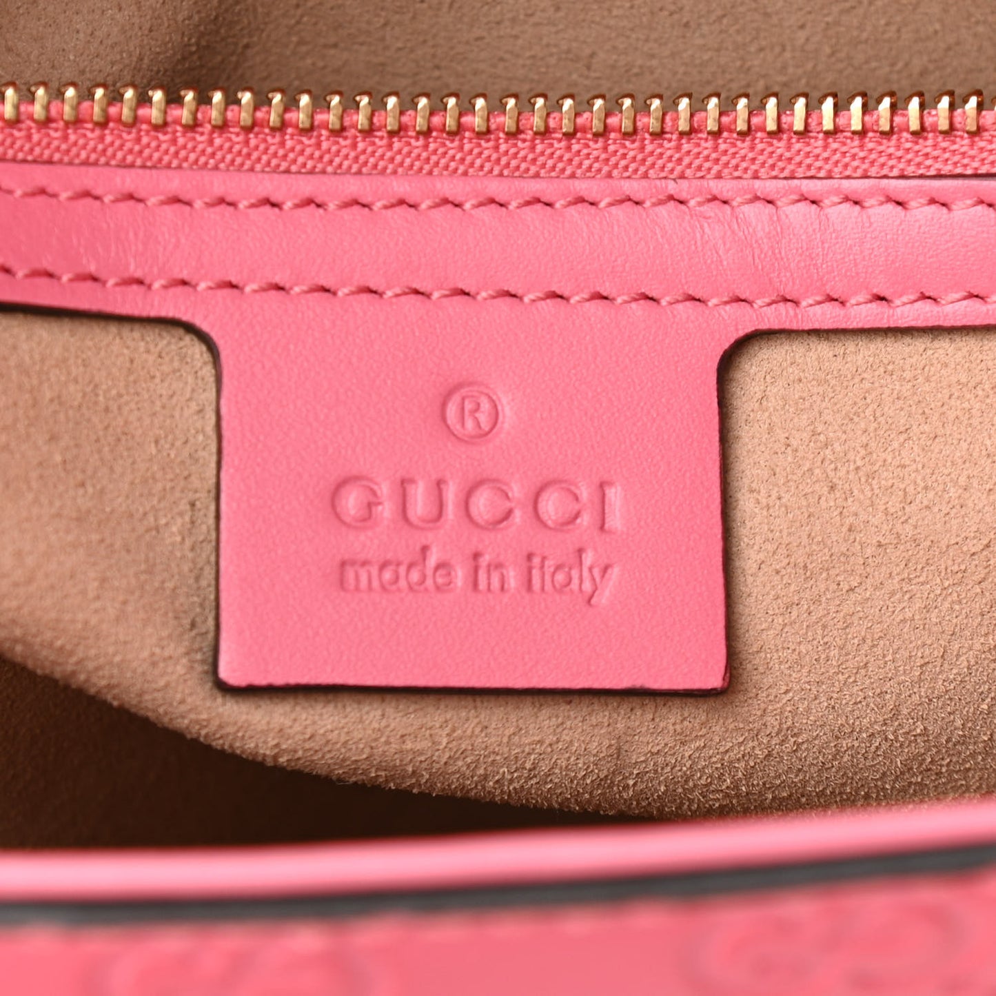 Guccissima Small Zippered Bucket Tote Flush