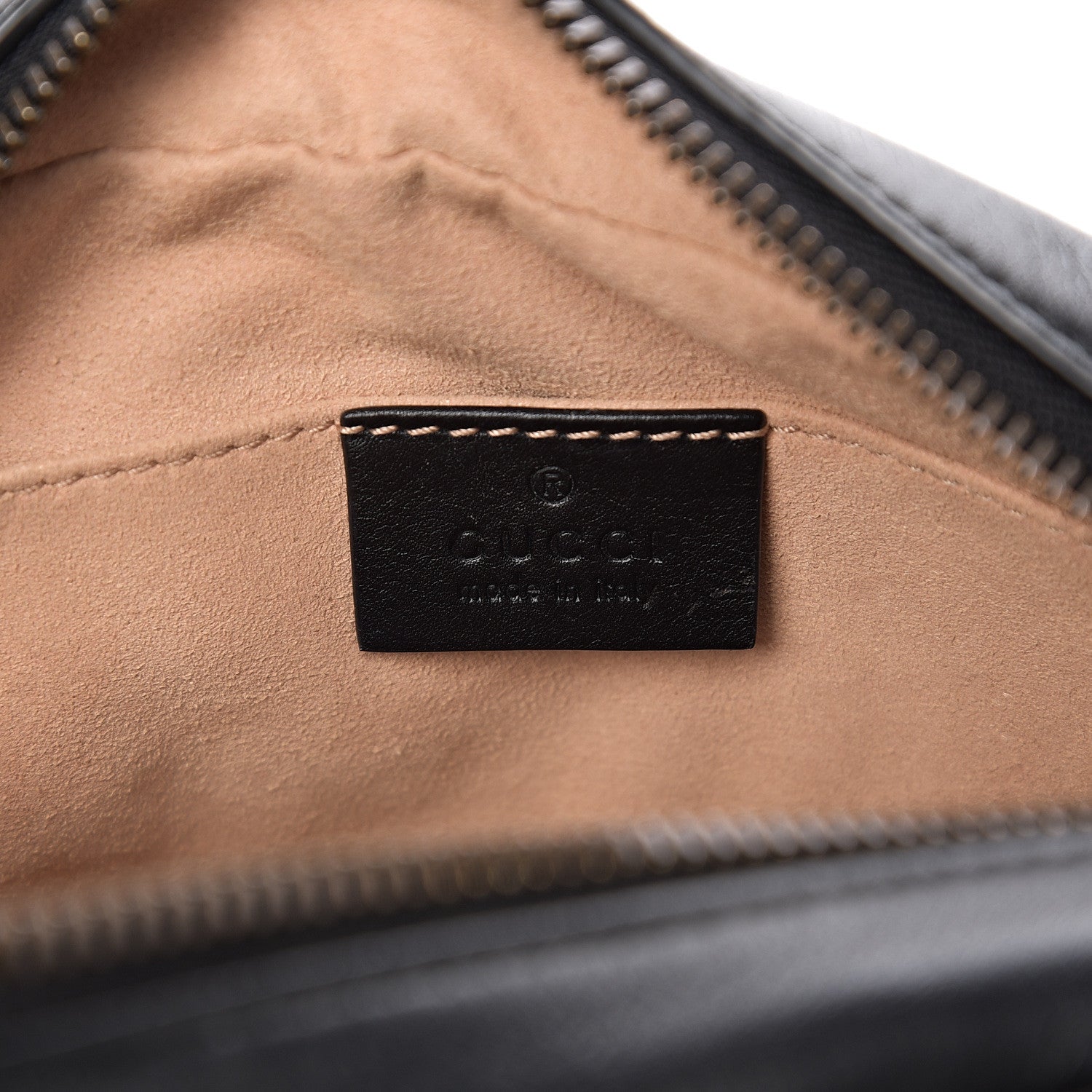 Gucci Calfskin Matelasse Mini GG Marmont Chain Shoulder Bag Black 5 of 9