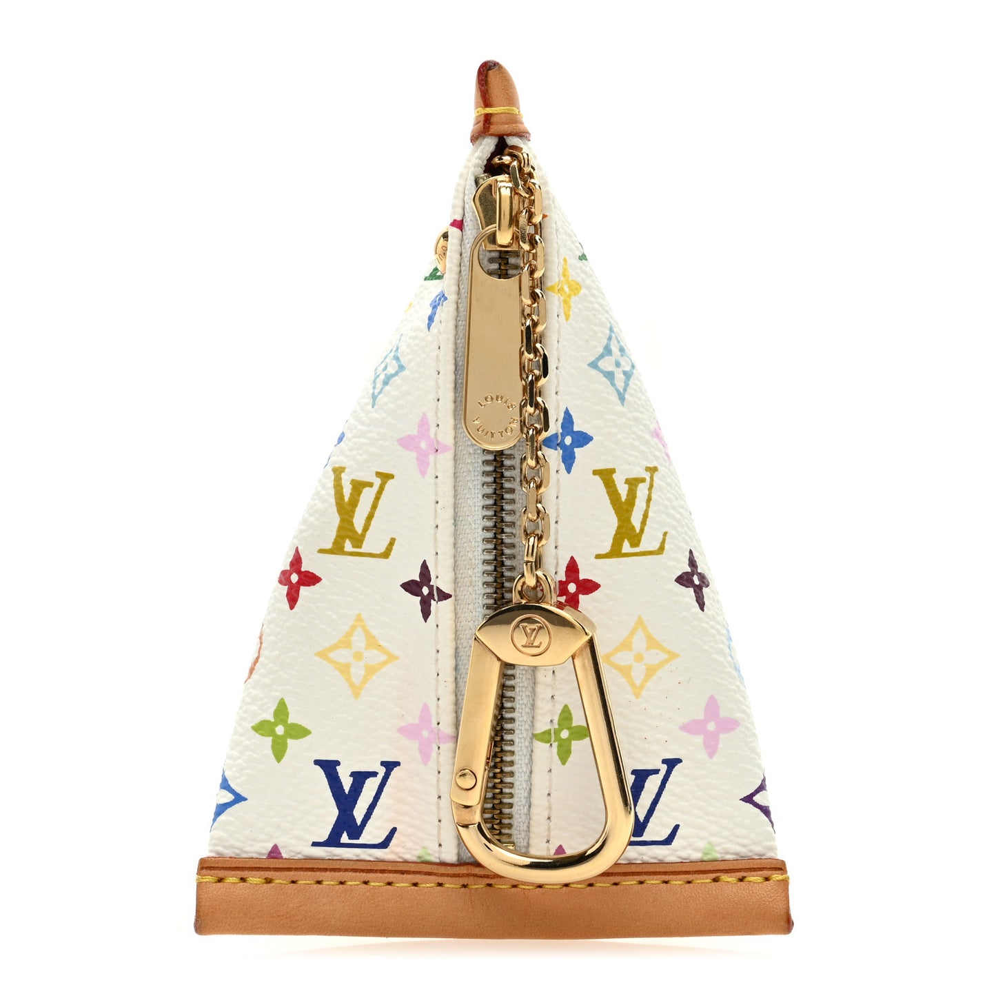 LOUIS VUITTON Monogram Multicolor Berlingot Coin Purse White