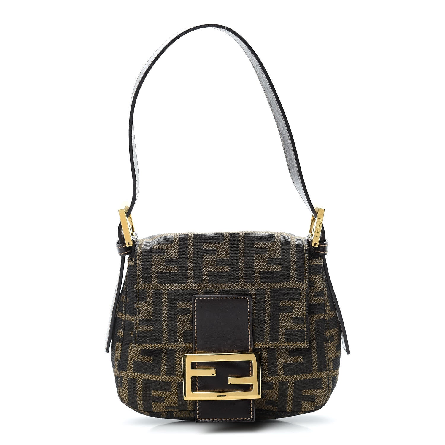 Fendi Zucca Mini Shoulder Bag Tobacco 1 of 10