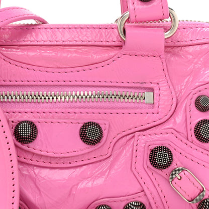 Balenciaga Agneau Arena Mini Le Cagole Duffle Crossbody Bag Light Pink 9 of 11