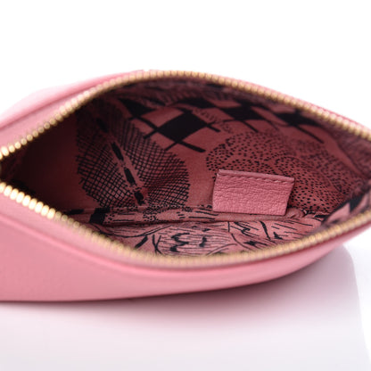 Chanel Goatskin Small CC Clover Cosmetic Case Pink 5 of 10