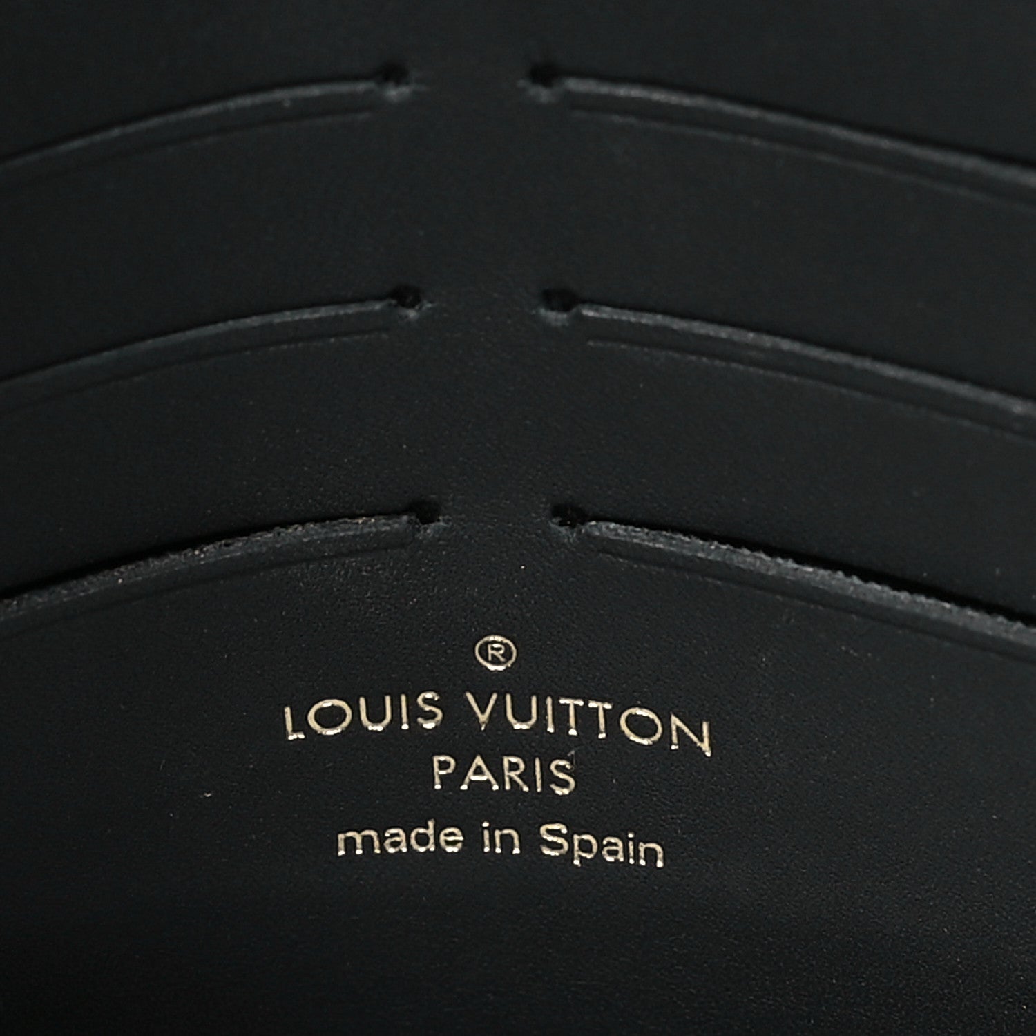 Louis Vuitton Damier Ebene Vavin Chain Wallet Black 6 of 11