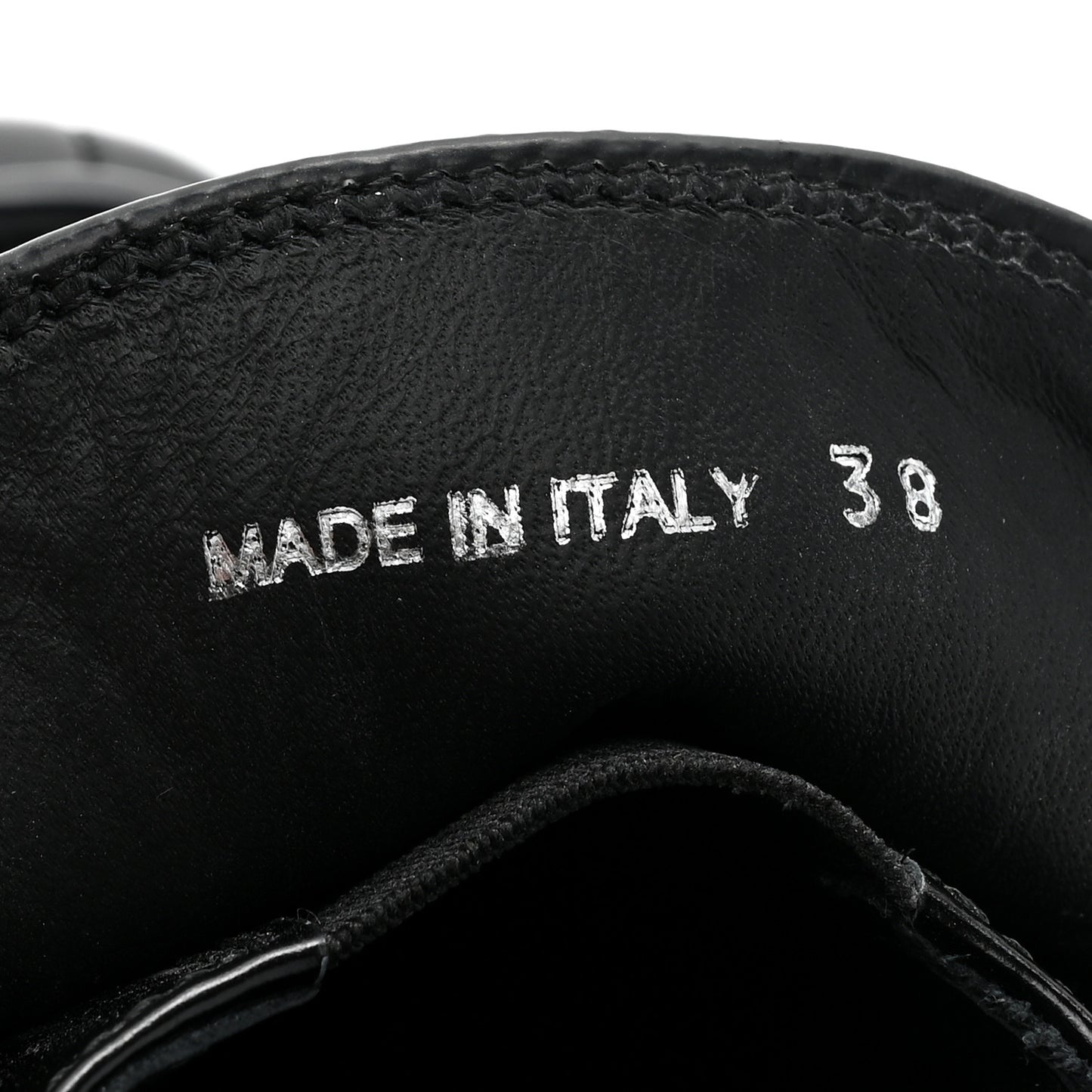 Spazzolato Metal Triangle Logo 50mm Loafers 38 Black