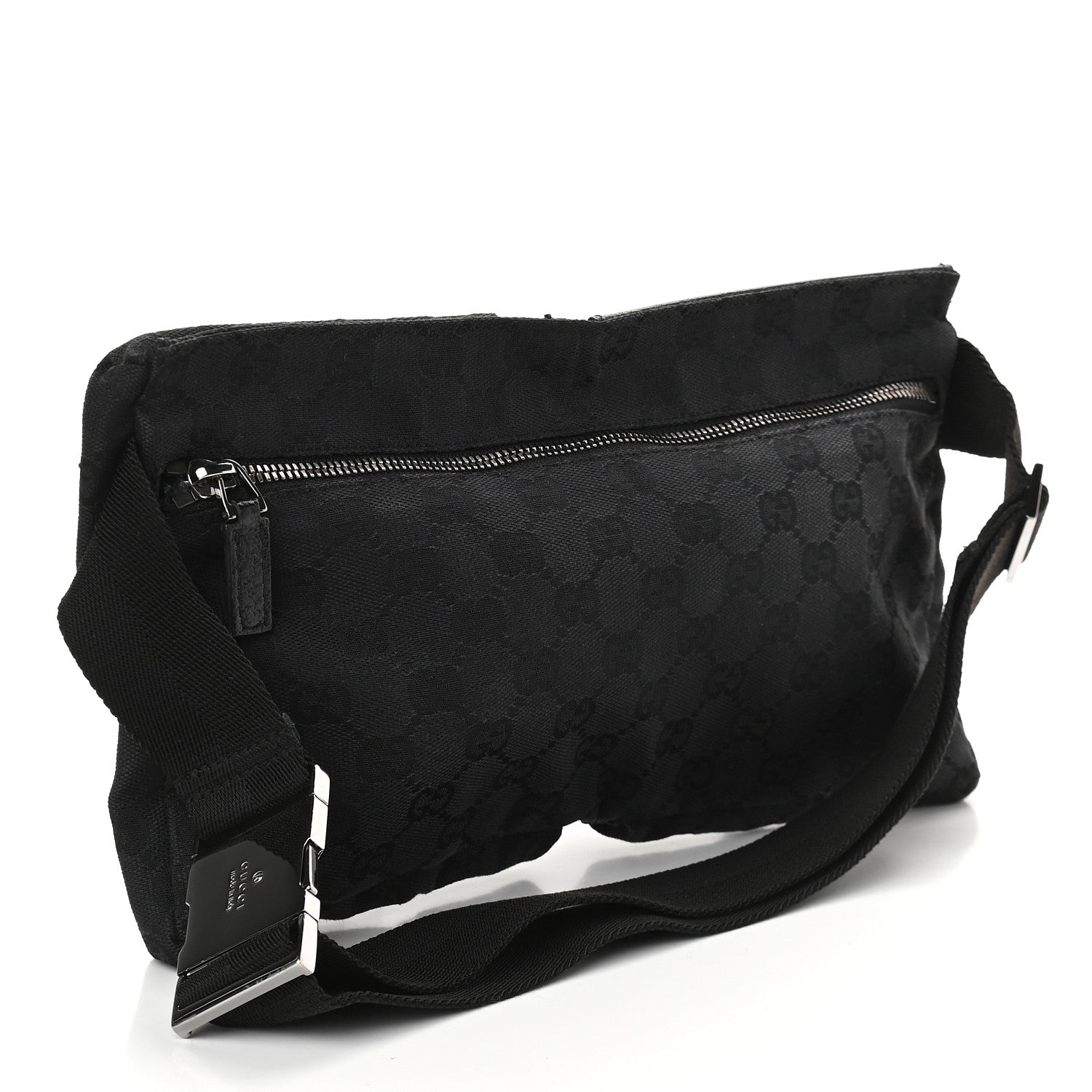 Gucci GG Monogram Double Pocket Belt Bag Black 3 of 10