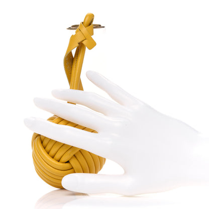 Balenciaga Danish Knot Keyring Charm Jaune Soleil 3 of 3