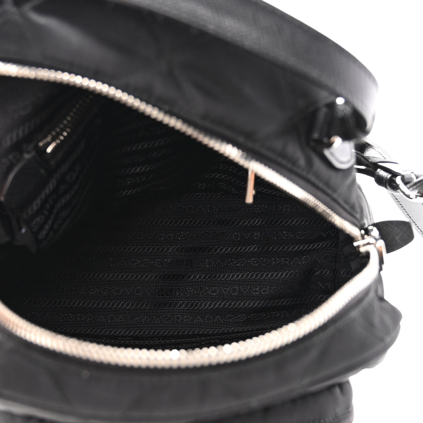 Nylon Tessuto Impuntu Quilted Backpack Black