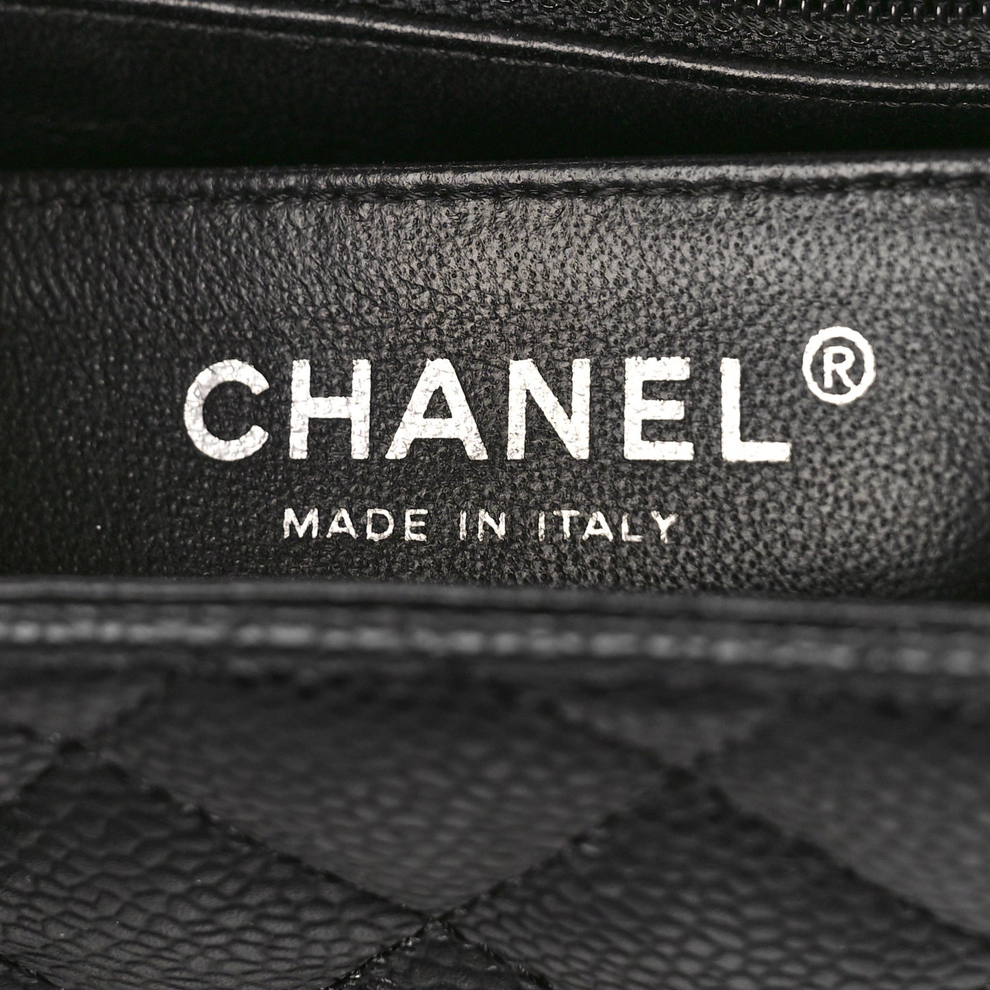 Caviar Quilted Mini Square Flap Black