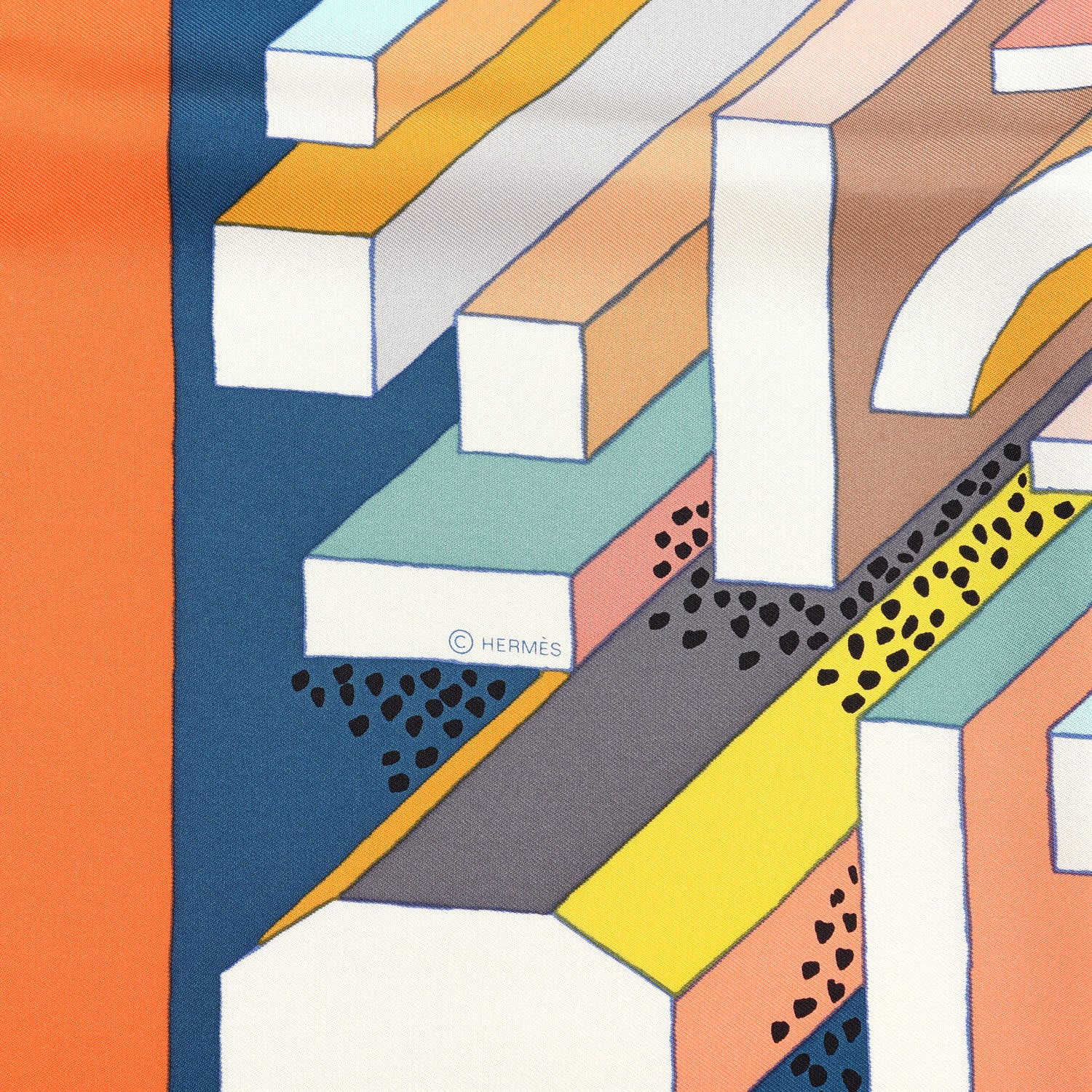 Hermes Silk On A Summer Day Scarf 90 4 of 4