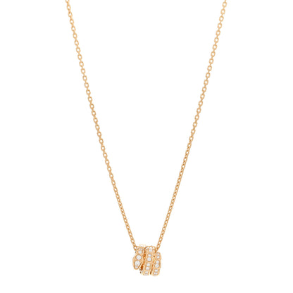Bulgari 18K Yellow Gold Diamond Serpenti Viper Pave Pendant Necklace 1 of 5