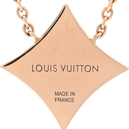 Louis Vuitton 18K Pink Gold Mother Of Pearl Blossom Pendant Necklace 4 of 5