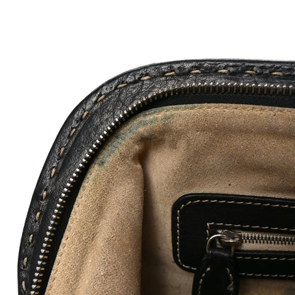 Fendi Calfskin Romano Selleria Adele 1328 Bag Black 11 of 13
