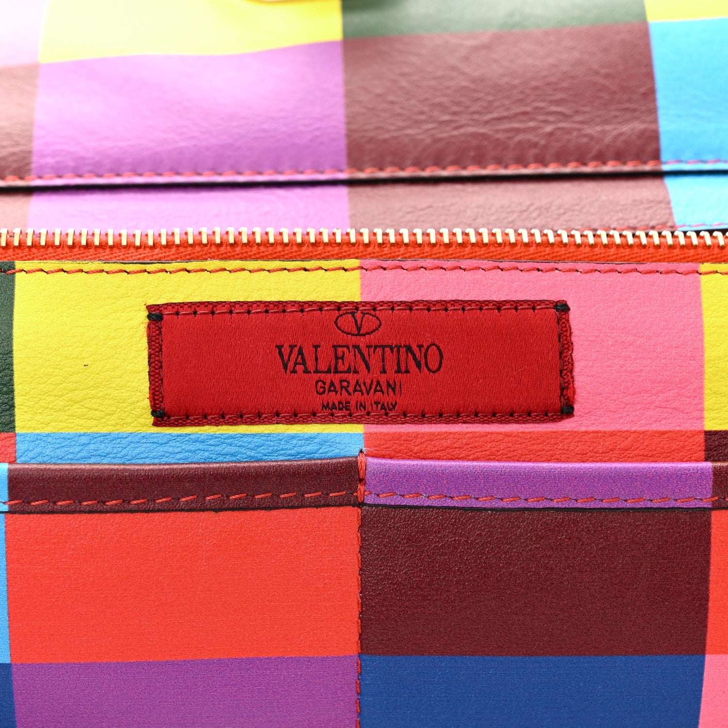 Valentino Garavani Vitello 1973 Medium Rockstud Tote Multicolor 6 of 12