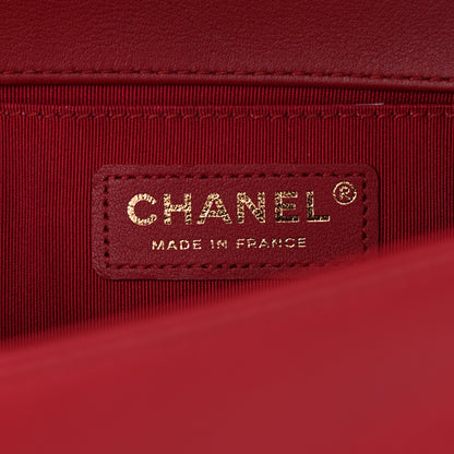Chanel Calfskin Quilted Medium Boy Flap Red 6 of 11