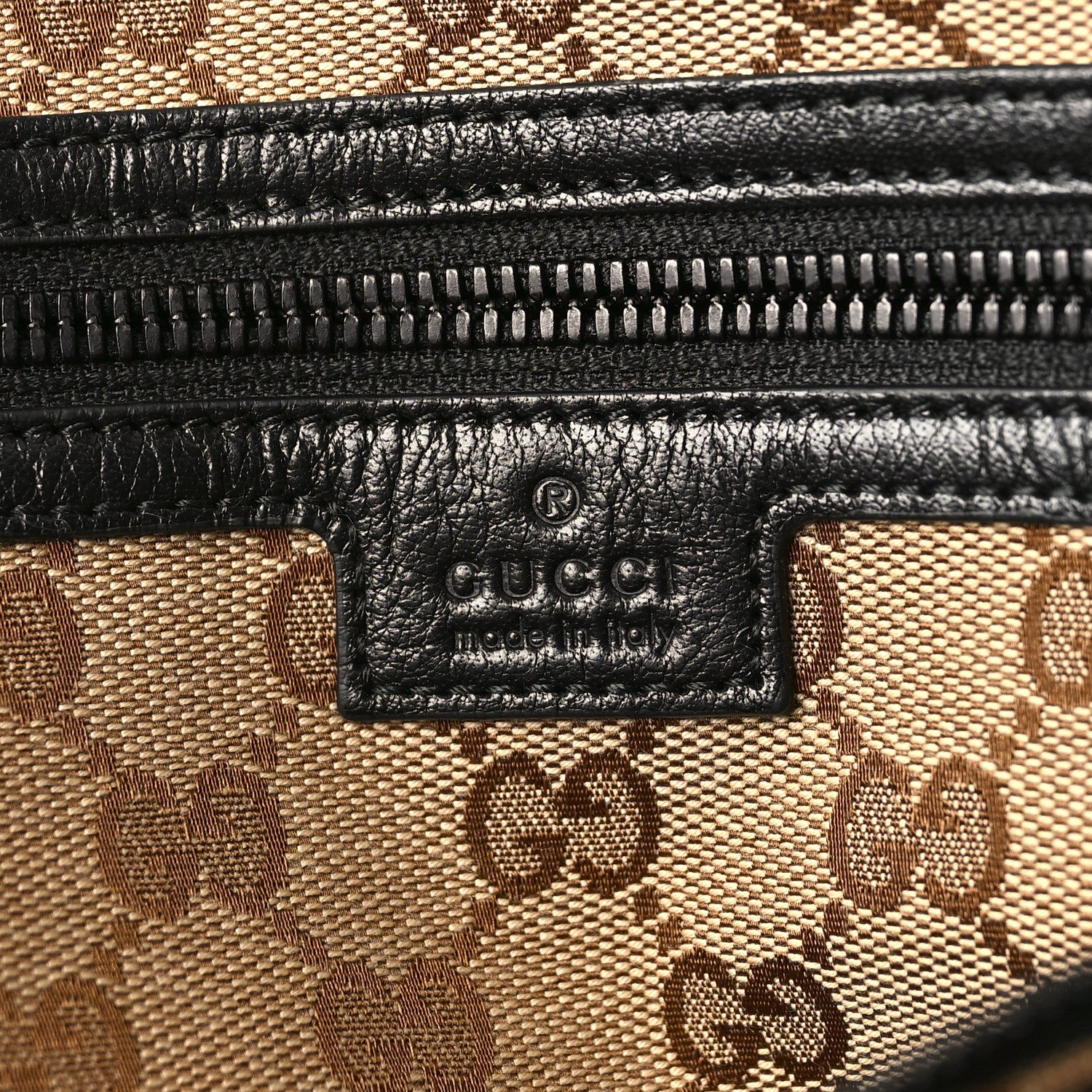 Gucci Calfskin Monochrome Medium Double G Tote Bag Black 6 of 13