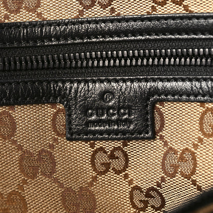 Gucci Calfskin Monochrome Medium Double G Tote Bag Black 6 of 13