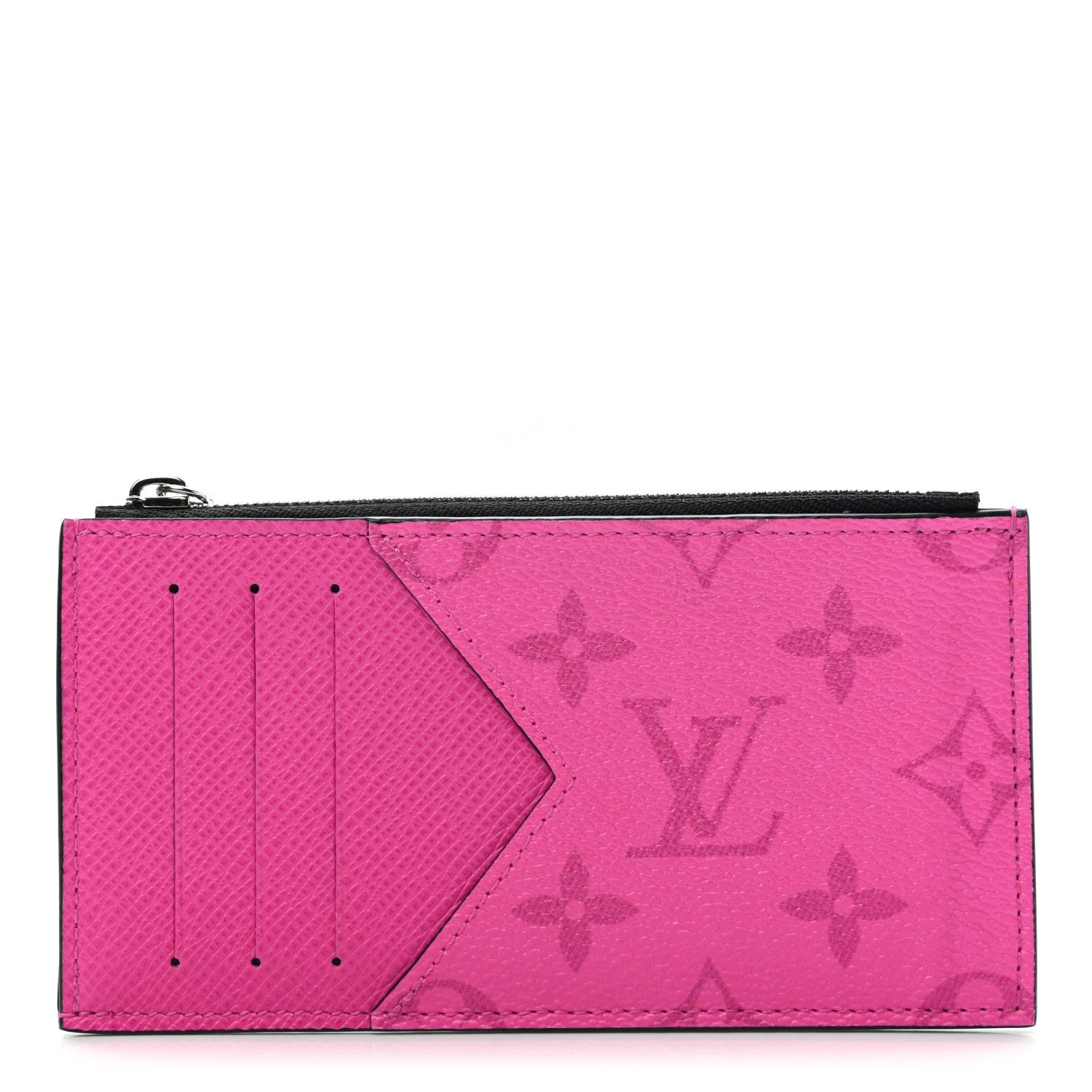 Louis Vuitton Taigarama Coin Card Holder Fuchsia 1 of 7