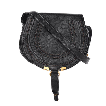 Chloe Calfskin Mini Marcie Round Crossbody Bag Black 1 of 11
