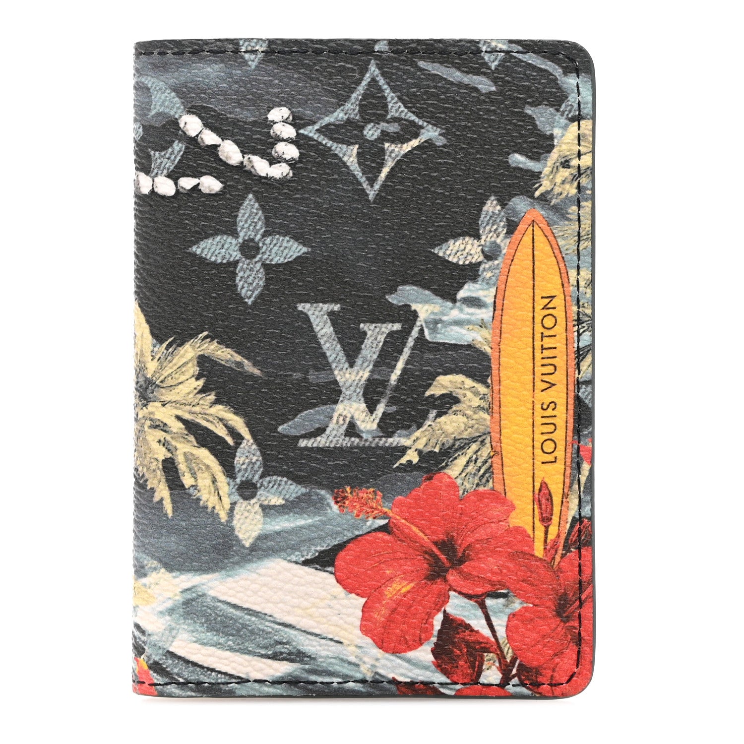 Louis Vuitton Monogram Surfin' Pocket Organizer NM Navy Blue 1 of 7