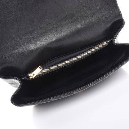 Saint Laurent Sheepskin Matelasse Chevron Monogram Large College Satchel Black 5 of 12