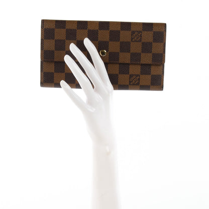 Louis Vuitton Damier Ebene Sarah Wallet 2 of 7