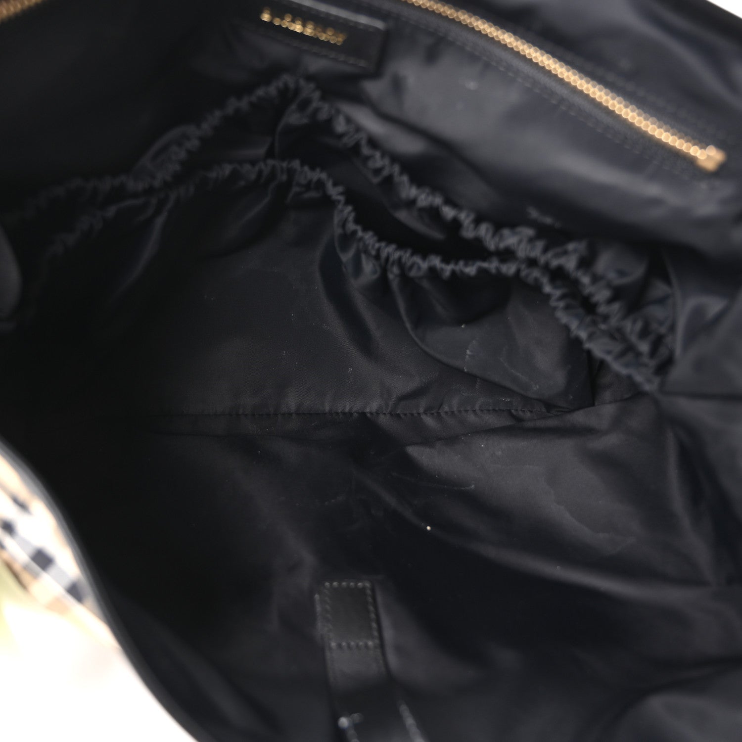 Burberry Nylon Vintage Check Logo Diaper Bag 5 of 10