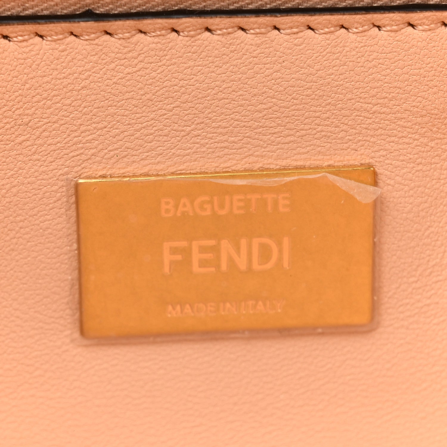 Fendi Nappa Small FF Embossed Midi Chain Baguette Light Rose 6 of 11