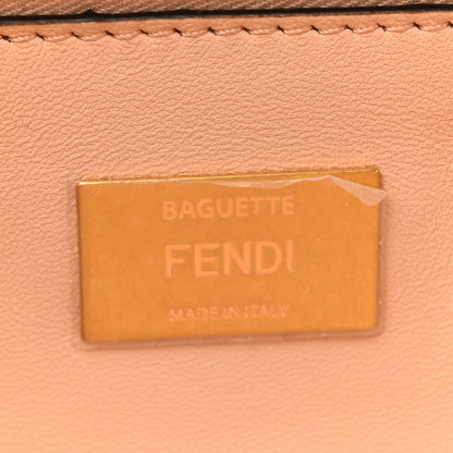 Fendi Nappa Small FF Embossed Midi Chain Baguette Light Rose 6 of 11