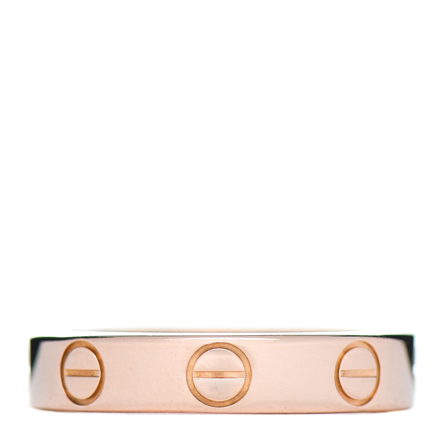 18K Pink Gold 3.5mm LOVE Wedding Band Ring 47 4