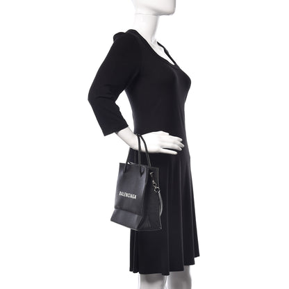 Balenciaga Calfskin Logo XXS Shopping Tote Black 3 of 10