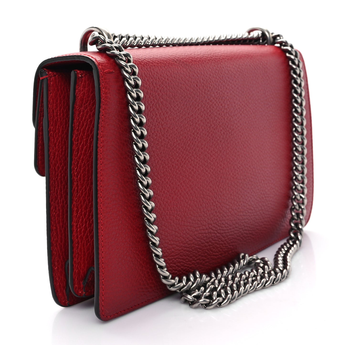 Dollar Calfskin Swarovski Crystal Small Dionysus Shoulder Bag Hibiscus Red