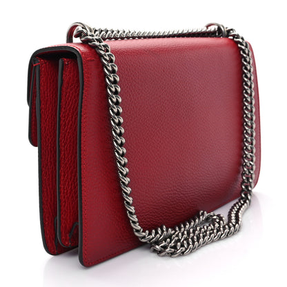 Gucci Dollar Calfskin Swarovski Crystal Small Dionysus Shoulder Bag Hibiscus Red 3 of 10