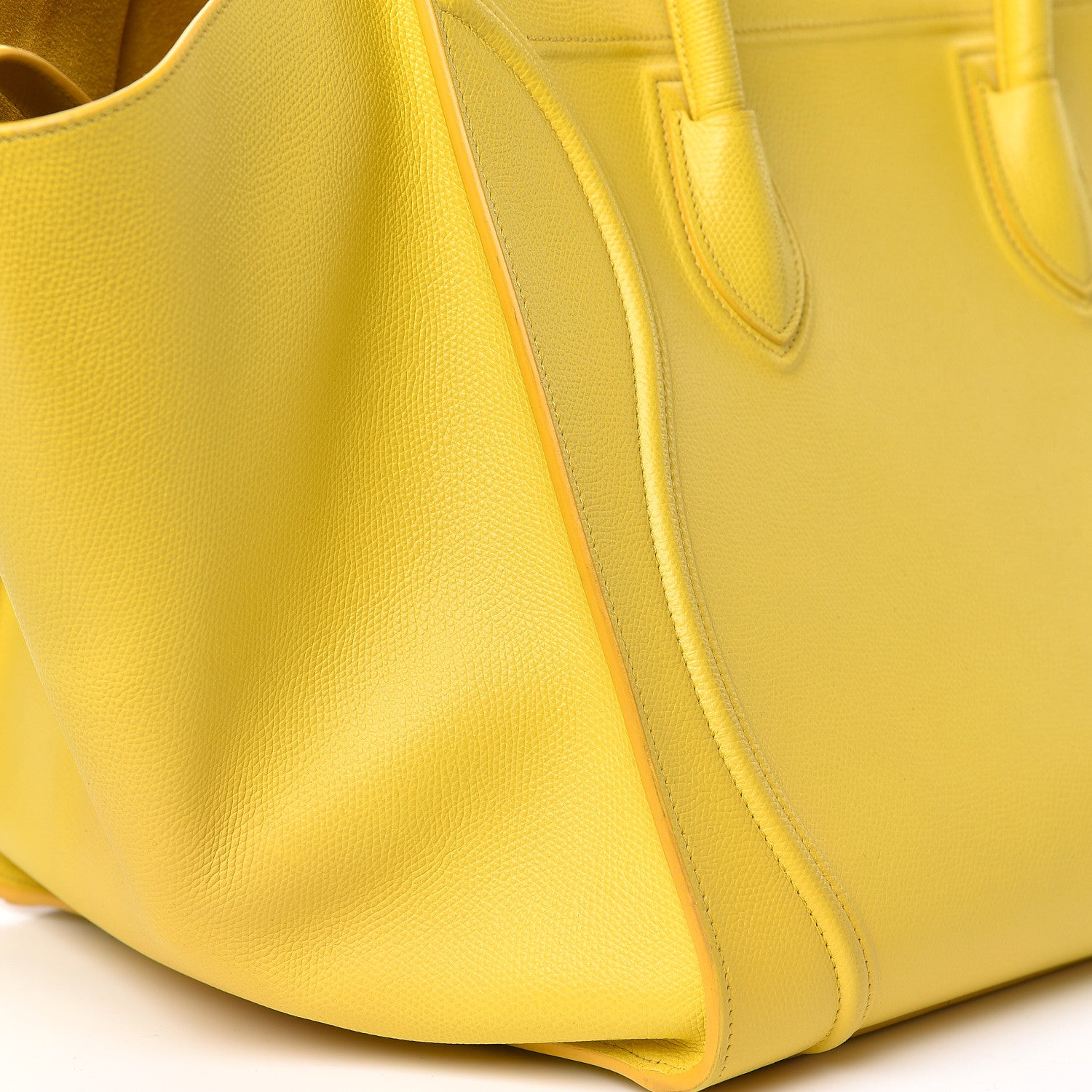 Celine Grained Calfskin Medium Phantom Luggage Yellow 23 of 28
