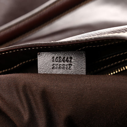 Gucci Calfskin Large Britt Shoulder Bag Dark Brown 7 of 10
