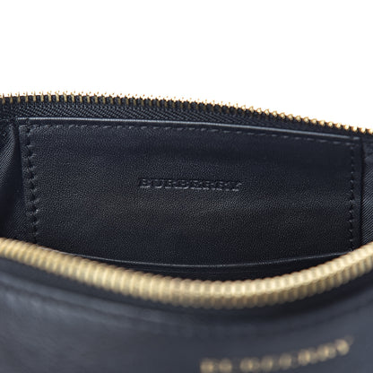 Burberry Horseferry Check Peyton Crossbody Clutch Bag Black 6 of 10