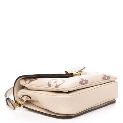 Louis Vuitton Empreinte Monogram Giant Pochette Metis Creme Bois De Rose 4 of 9
