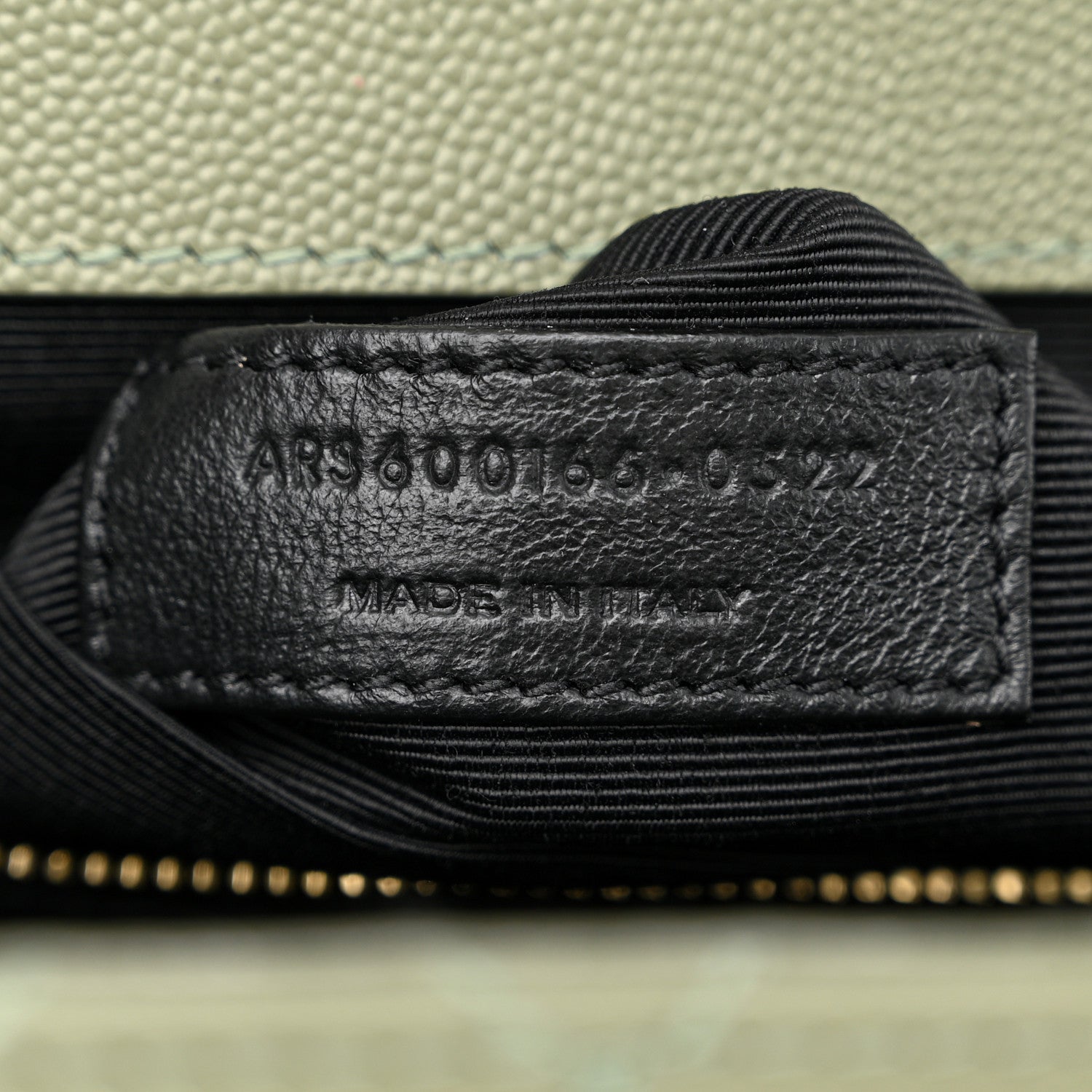 Saint Laurent Grain De Poudre Textured Mixed Matelasse Large Triquilt Monogram Satchel Light Sage 7 of 11
