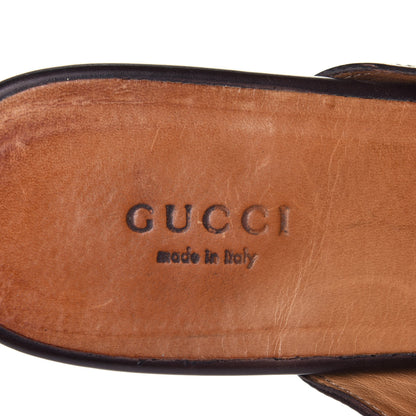 Gucci Calfskin Womens Princetown Slippers 39 Fondente Brown 8 of 13